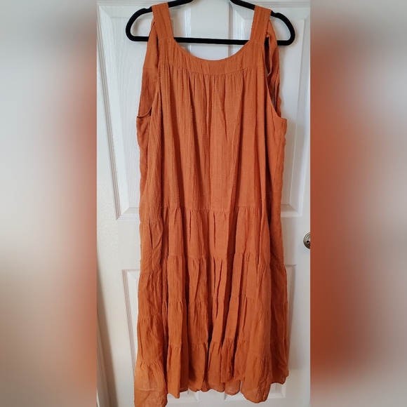 NWT Cotton Bleu Maxi Dress- Burnt Orange/ Size XL - Picture 2 of 4